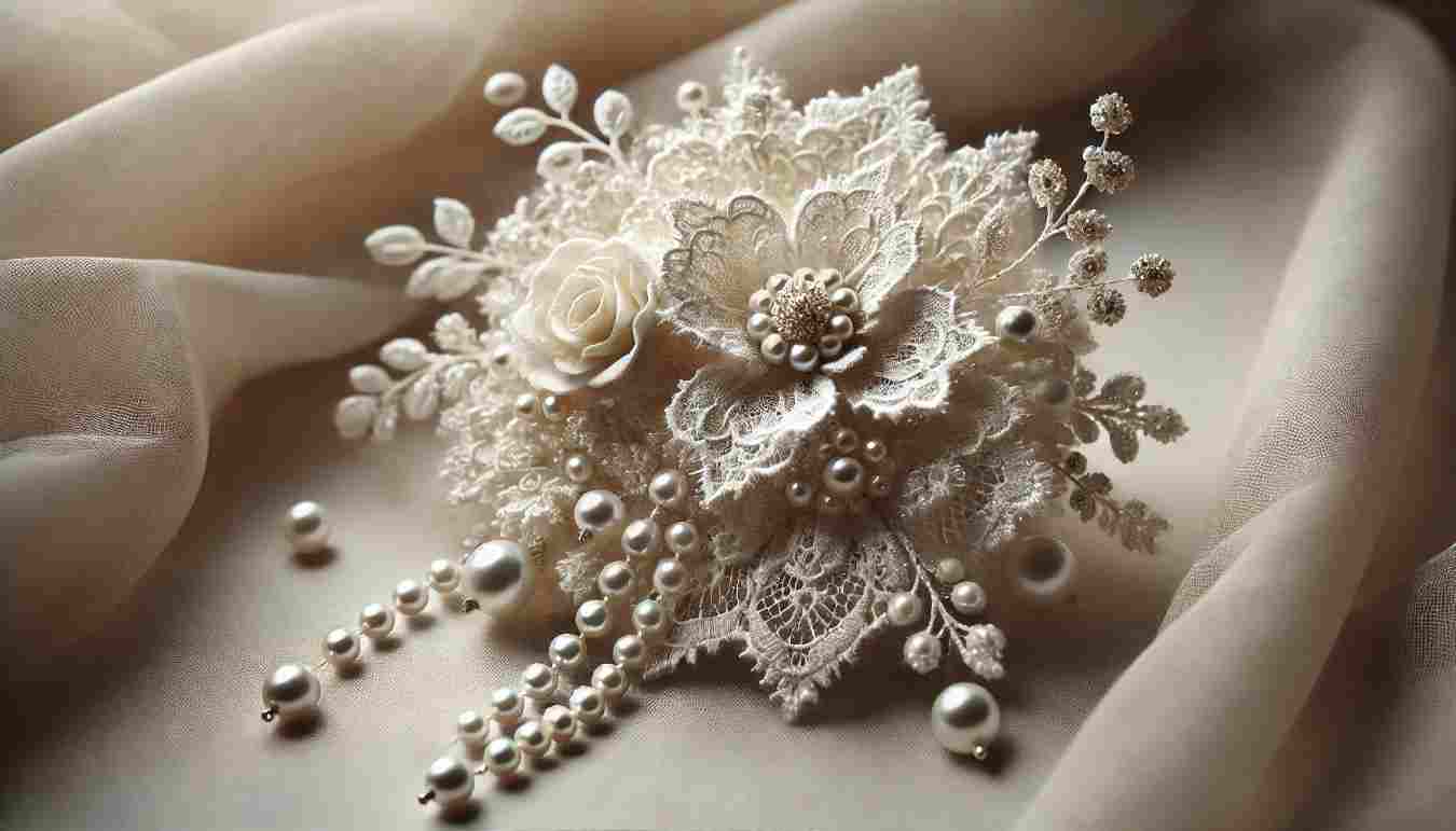 Pearl and Lace Corsages