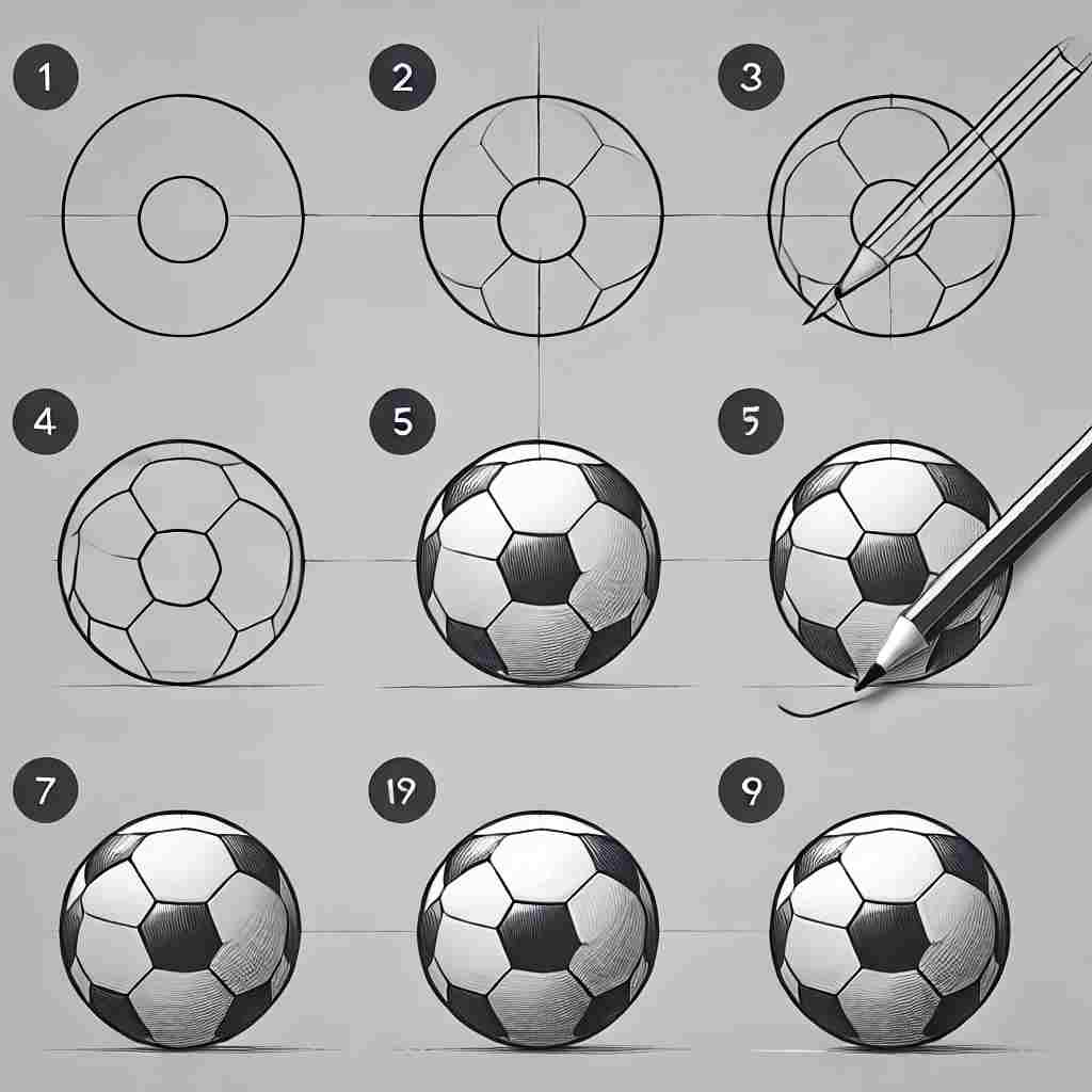 soccer ball drawing