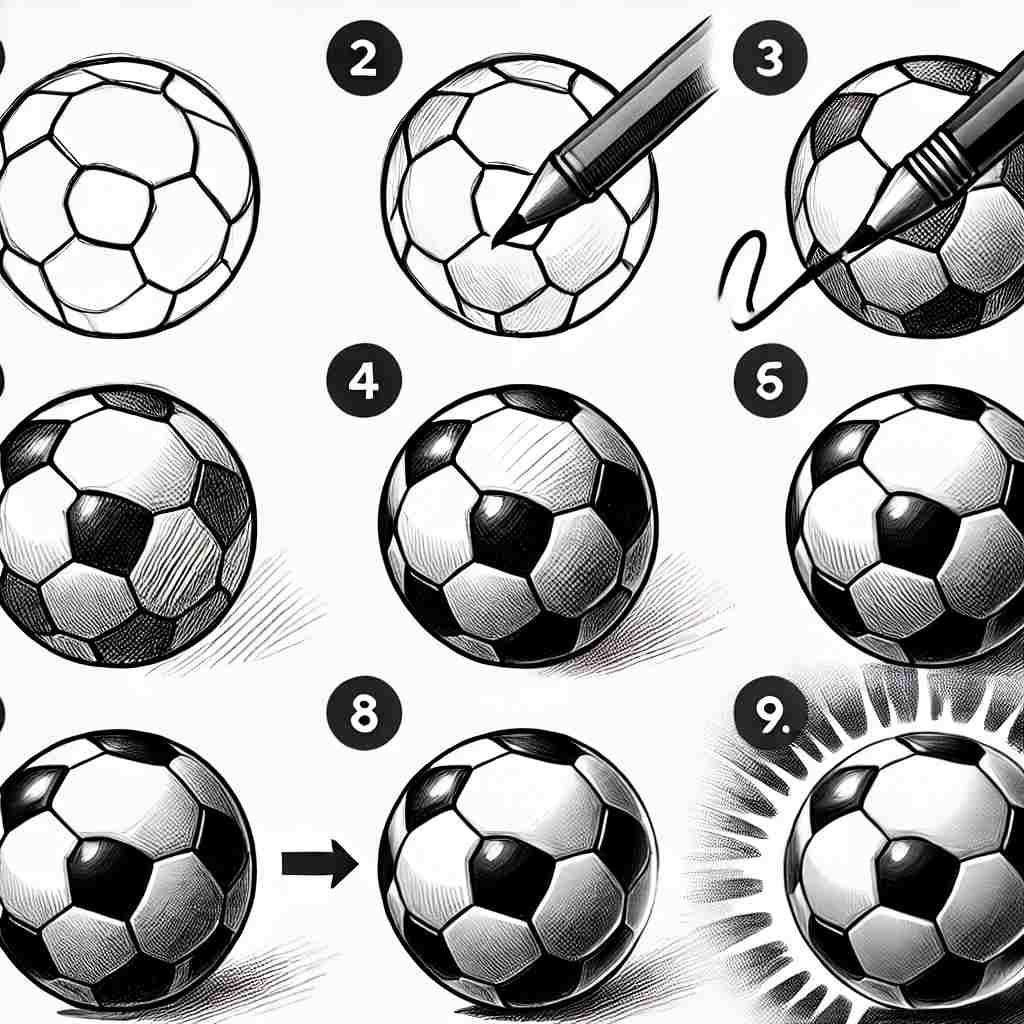 soccer ball drawing