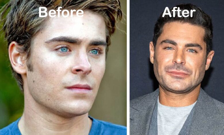 zac efron before and after